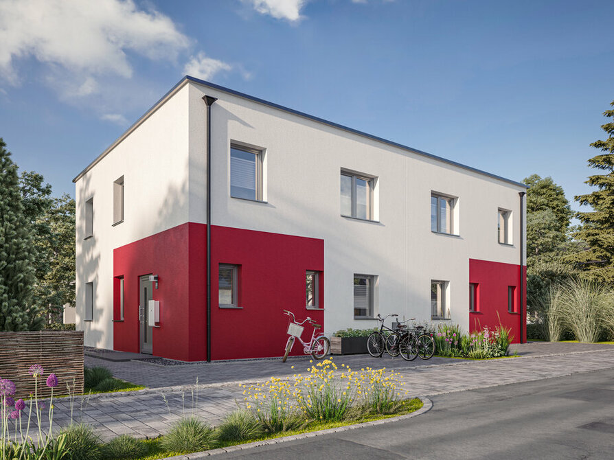 Doppelhaus Linz 110 mit Flachdach