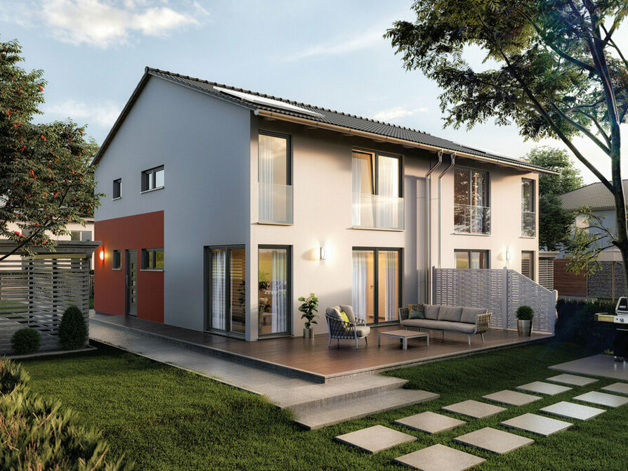 Doppelhaus Aura 141 mit Satteldach