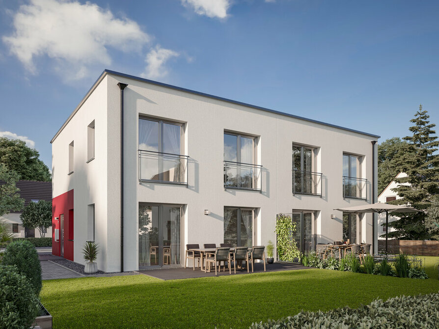 Doppelhaus Linz 110 mit Flachdach